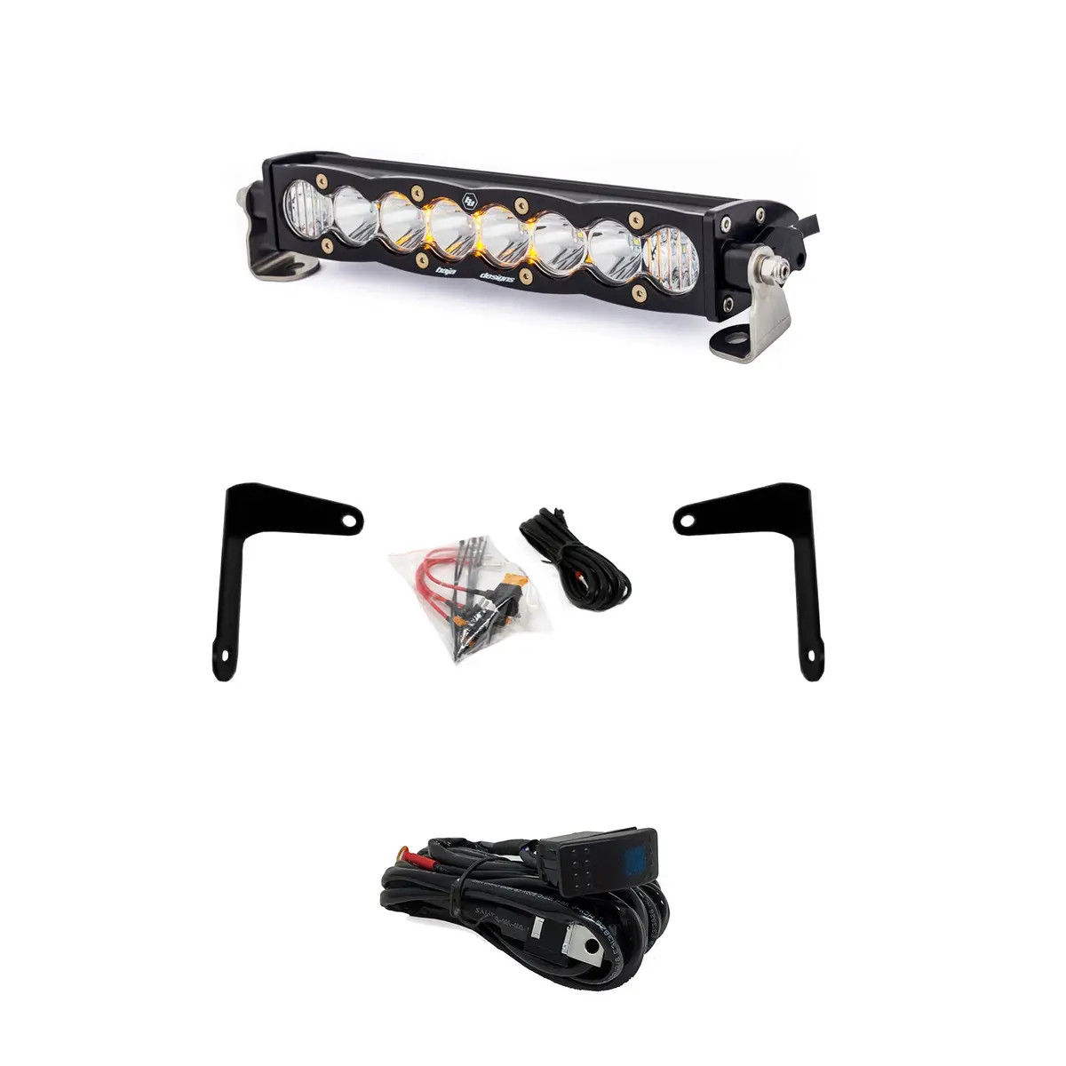 '17-24 Can-Am Maverick X3 S8 10 Inch Shock Mount Light Bar Kit 1