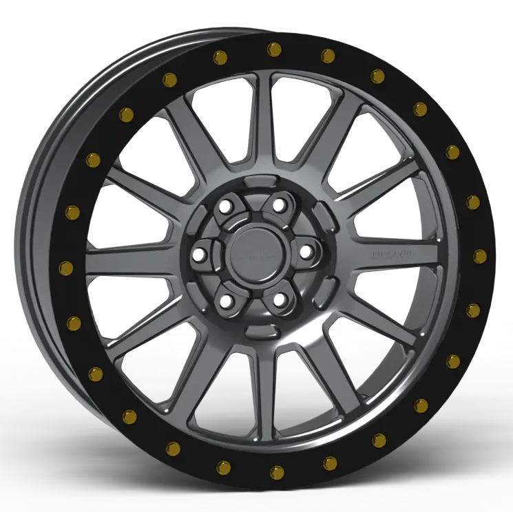 G600 Simulated Beadlock Wheel 20X9.0" 5 & 6 Lug - Techlite Ring 1