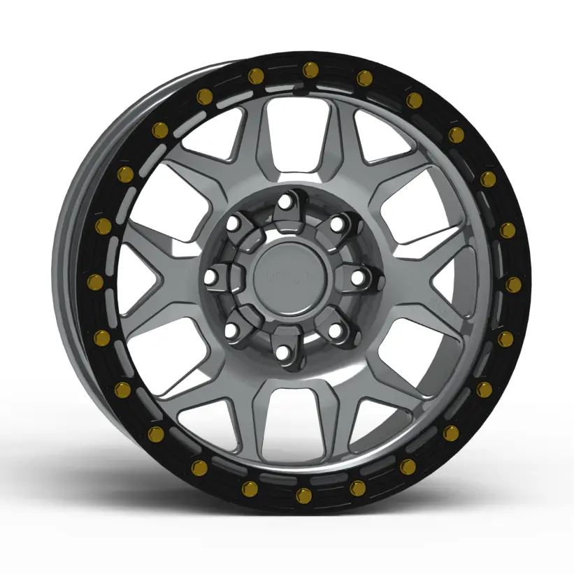 G700 Simulated Beadlock Wheel 17X8.5" 8 Lug - Standard Ring 1