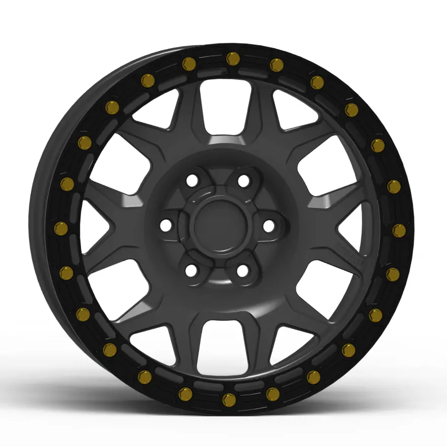 G700 Simulated Beadlock Wheel 18X9.0" 5 & 6 Lug - Techlite Ring 6