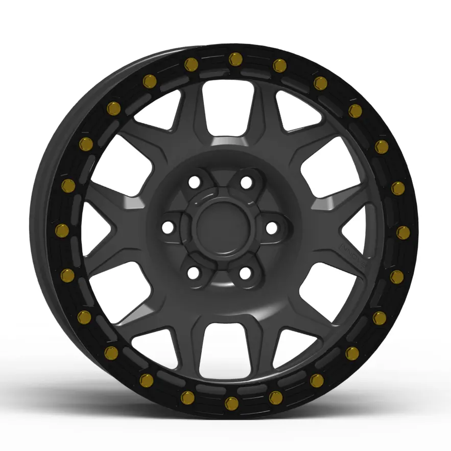 G700 Simulated Beadlock Wheel 17X8.5" 5 & 6 Lug - Techlite Ring 6