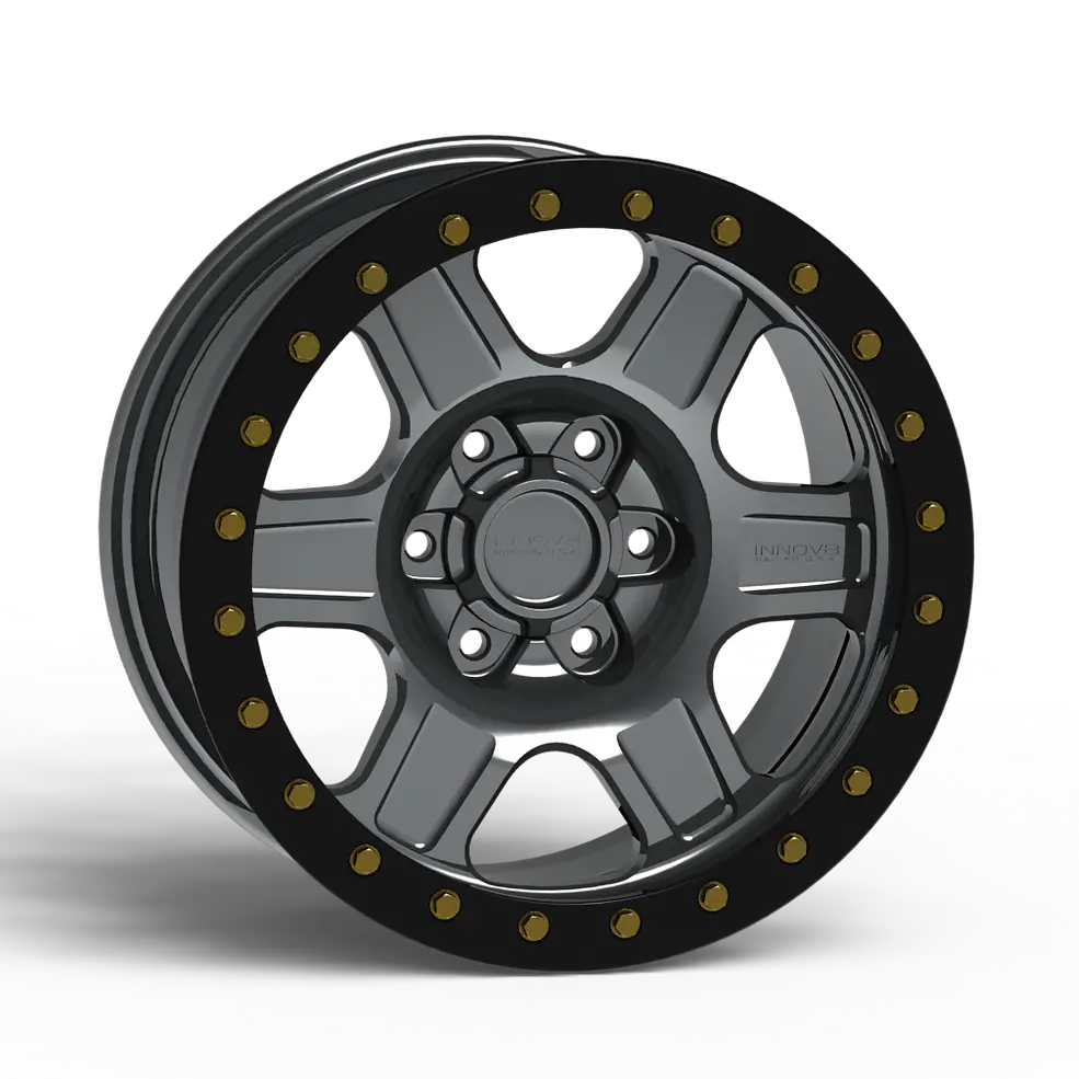 G400 Simulated Beadlock Wheel 17X8.5" 5 & 6 Lug - Techlite Ring 1