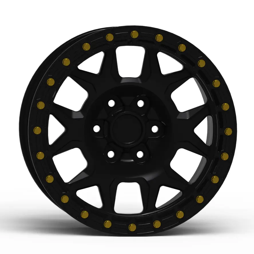 G700 Simulated Beadlock Wheel 17X8.5" 5 & 6 Lug - Techlite Ring 5