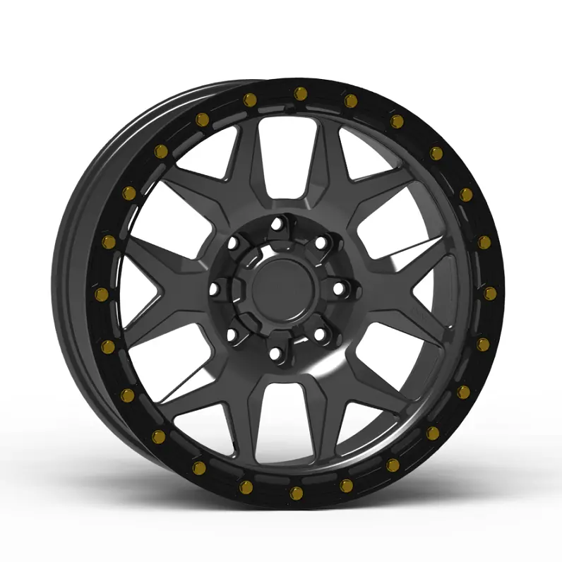 G700 Simulated Beadlock Wheel 20X10.0" 8 Lug - Techlite Ring 4