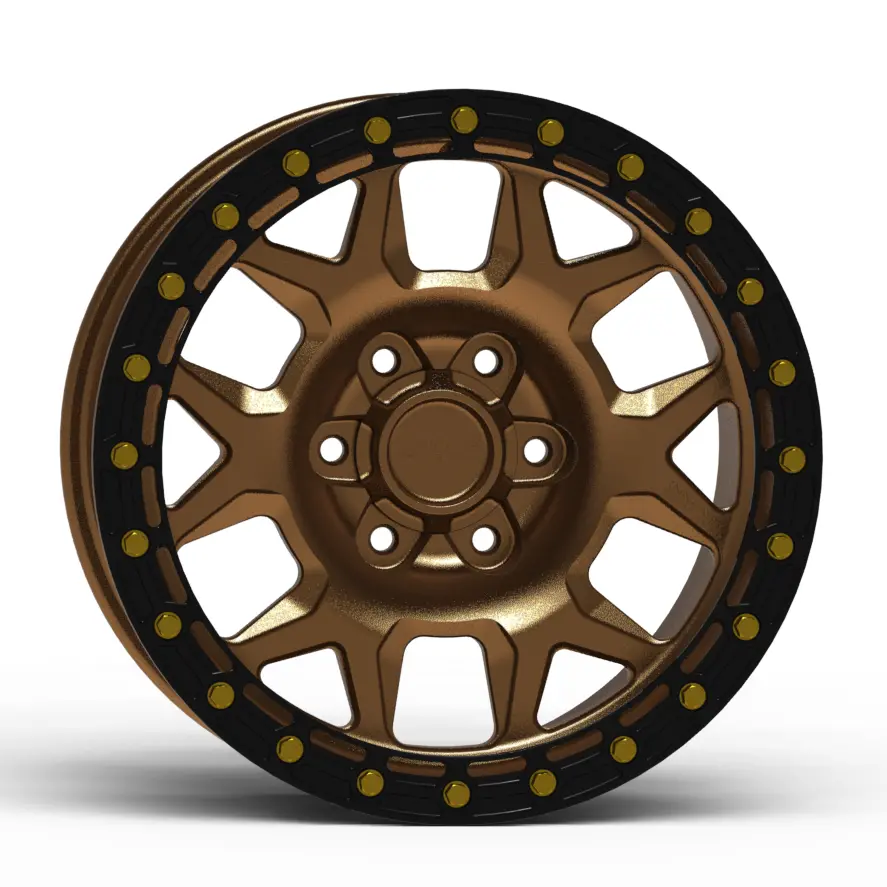 G700 Simulated Beadlock Wheel 17X8.5" 5 & 6 Lug - Techlite Ring 4