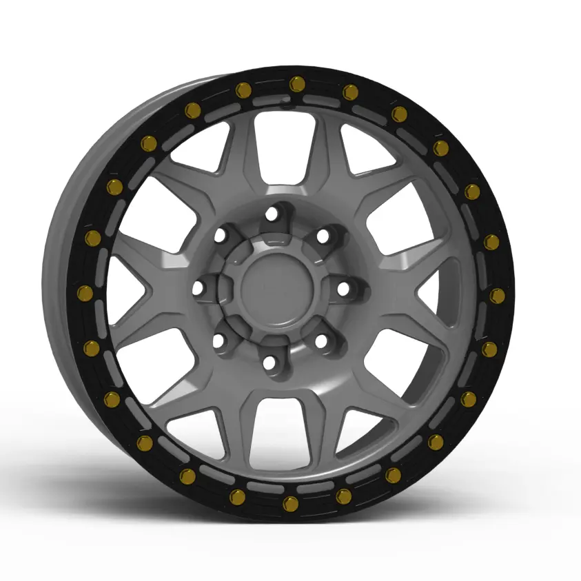 G700 Simulated Beadlock Wheel 17X8.5" 8 Lug - Techlite Ring 6