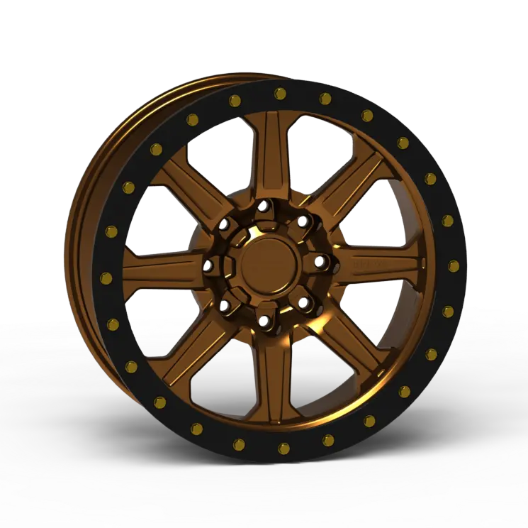 G500 Simulated Beadlock Wheel 20X10.0" 8 Lug - Techlite Ring 5
