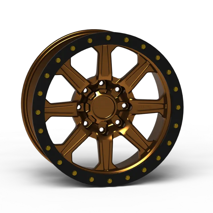 G500 Simulated Beadlock Wheel 17X8.5" 8 Lug - Standard Ring 8