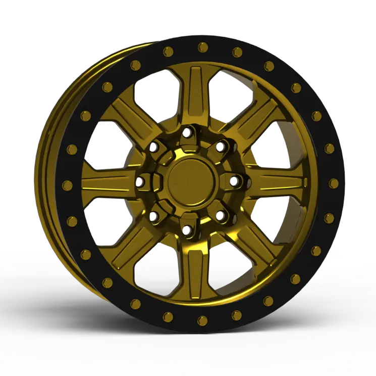 G500 Simulated Beadlock Wheel 18X9.0" 8 Lug - Techlite Ring 4