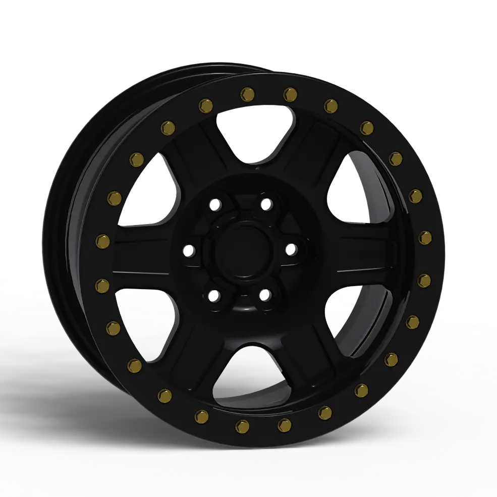 G400 Simulated Beadlock Wheel 17X8.5" 5 & 6 Lug - Techlite Ring 4