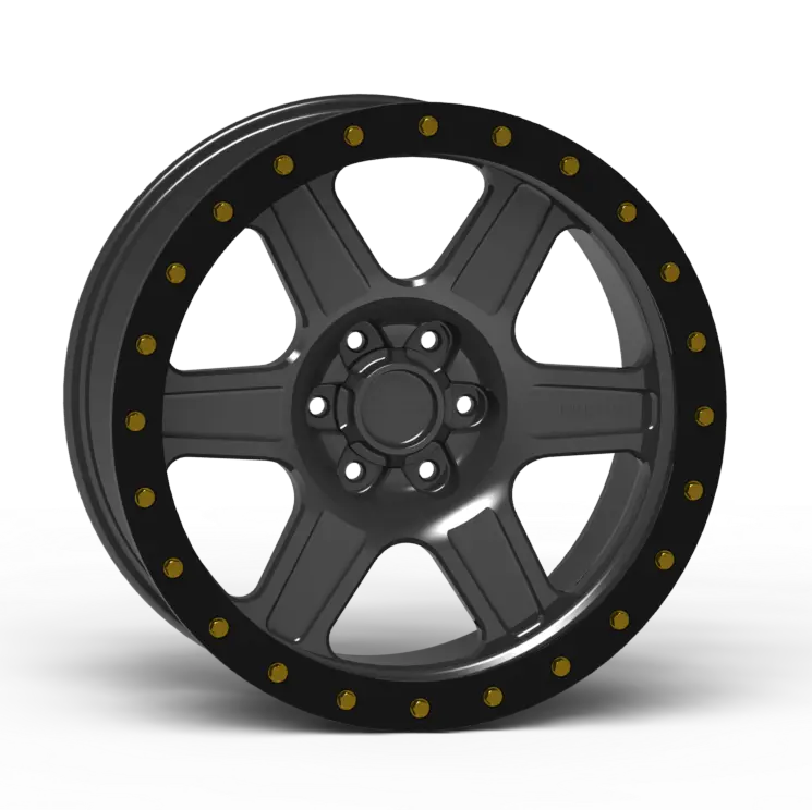 G400 Simulated Beadlock Wheel 18X9.0" 5 & 6 Lug - Techlite Ring 4