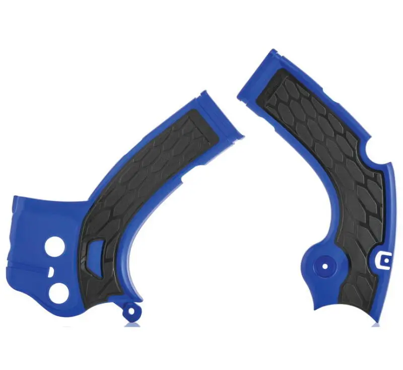 Acerbis X-Grip Frame Guards – Blue/Black Protective Guards For 2016–2019 Yamaha Yz250F, Yz450F, Wr250F, And More 1