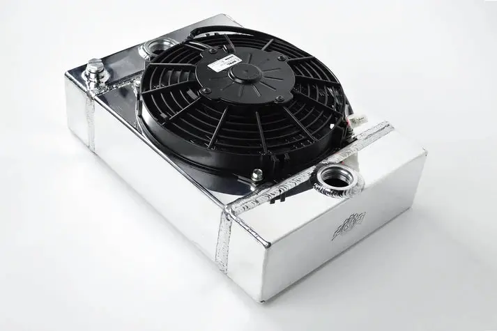 The King Cooler - Ultimate Drag Race Radiator W/ Spal Fan & Mounting Kit 1
