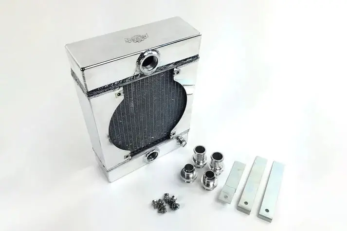 The King Cooler - Ultimate Drag Race Radiator W/ Spal Fan & Mounting Kit 2