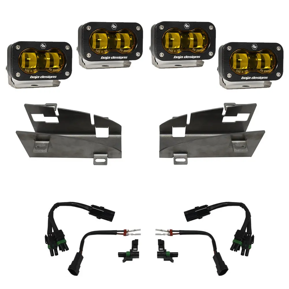 21-24 Ram Trx/19-24 Ram 1500 Rebel Dual S2 Sae Fog Pocket Light Kit - Amber 1