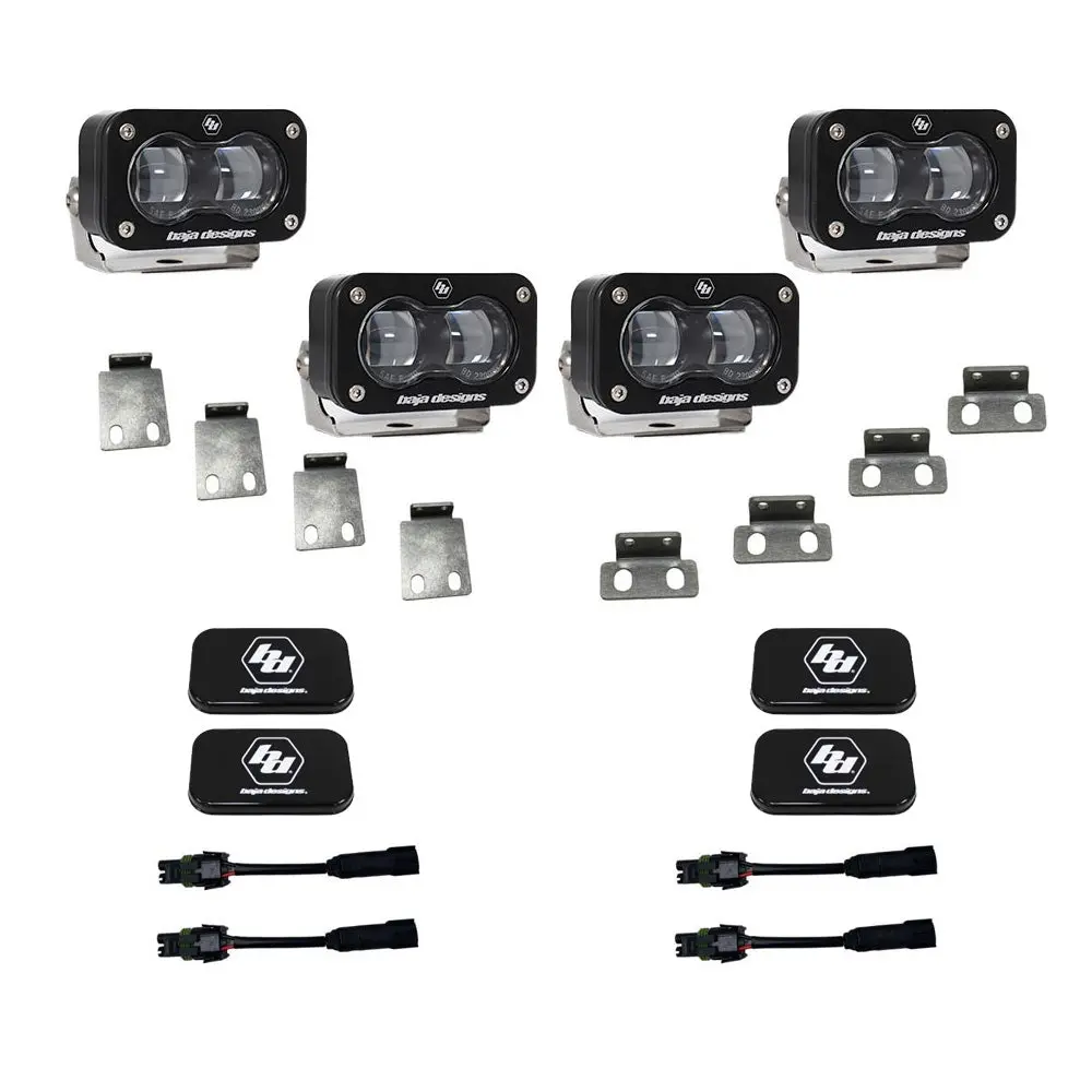 2021-2026 Ford Raptor S2 Sae Dual Fog Pocket Kit - Clear 1