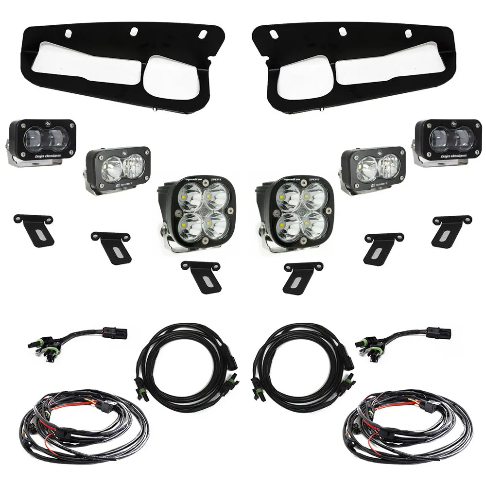 2021-2026 Ford Bronco S2 Sae “Sportsmen” Fog Pocket Light Kit - Clear - Toggle Switch 1