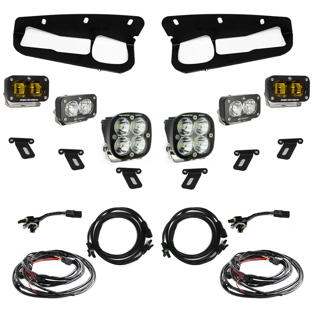 2021-2026 Ford Bronco S2 Sae “Sportsmen” Fog Pocket Light Kit - Amber - Toggle Switch 1