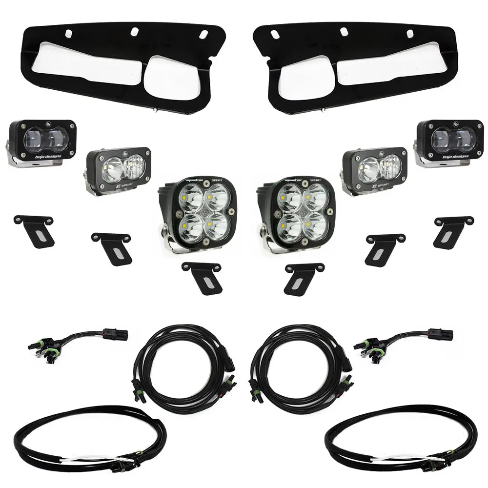 2021-2026 Ford Bronco S2 Sae “Sportsmen” Fog Pocket Light Kit - Clear - Upfitter Wiring 1