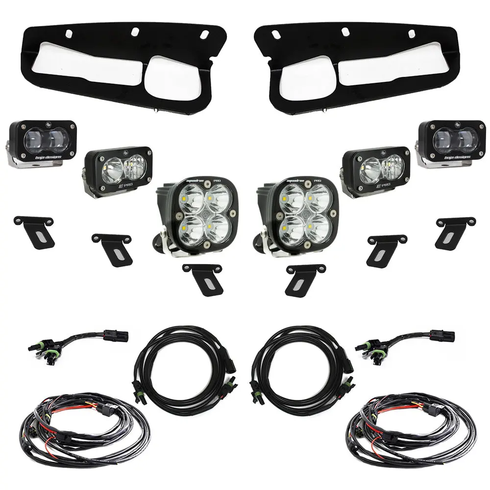 2021-2026 Ford Bronco S2 Sae “Pro” Fog Pocket Light Kit - Clear - Toggle Switch 1