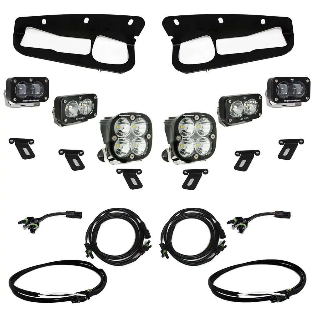 2021-2026 Ford Bronco S2 Sae “Pro” Fog Pocket Light Kit - Clear - Upfitter Wiring 1