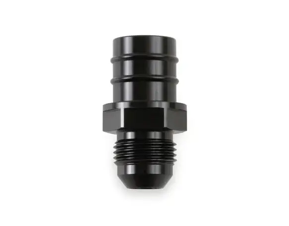Earl's Gm Ls Pcv Fitting -8 An Male Black Anodized Finish - Fits Many Gm Oe Valve Covers W/ 3/4" Id On Grommet 1