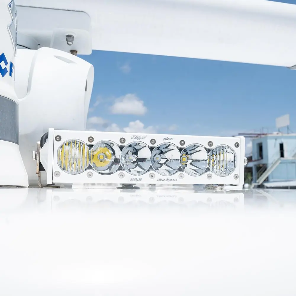 Onx6+ White Straight Led Light Bar - Clear Driving/Combo 1