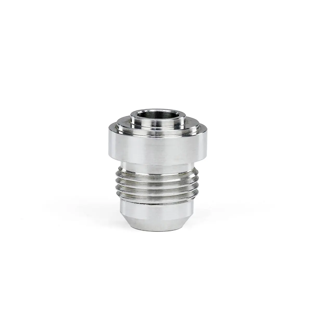 Hps Performance -6 An Fittings Male Weld On Bung, Raw Aluminum 1