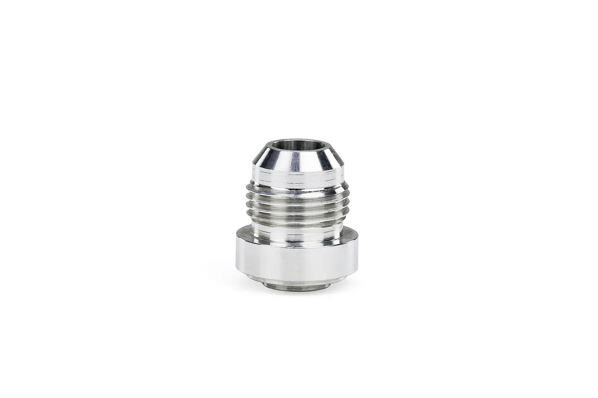 Hps Performance -12 An Fittings Male Weld On Bung, Raw Aluminum 2