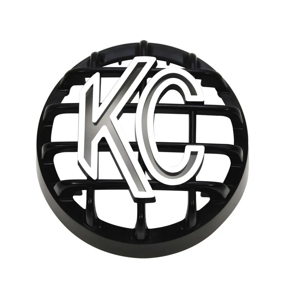 Kc Hilites 4" Rally 400 - Stone Guard - Abs Plastic - Black / White Kc Logo 1