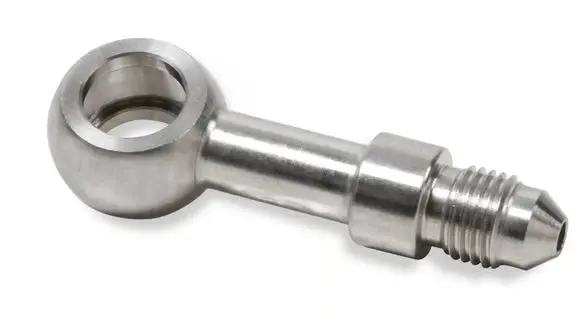 Earl's Banjo Adapter - Long Style 3 An Male To 3/8" Or 10Mm - Straight - Long Style - Stainless Steel 1