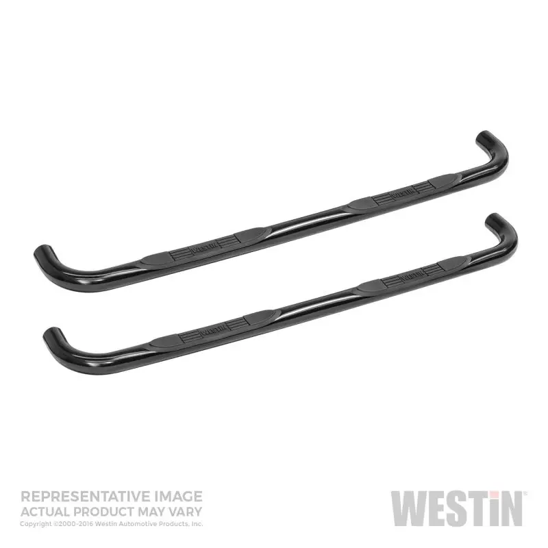 Westin 1999-2004 Ford F-150/250Ld Supercab (Incl 4 Heritage) E-Series 3 Nerf Step Bars - Black 1