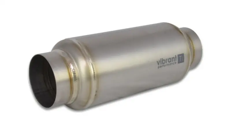 Vibrant Performance Titanium Resonator – 3-Inch Inlet/Outlet, 12-Inch Length 1