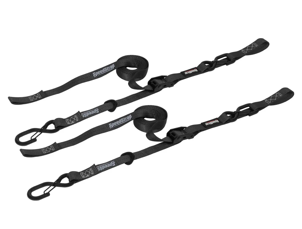 Cam-Lock 1 In. X 10 Ft. Tie Down W/ Snap 'S' Hooks And Soft Tie 1