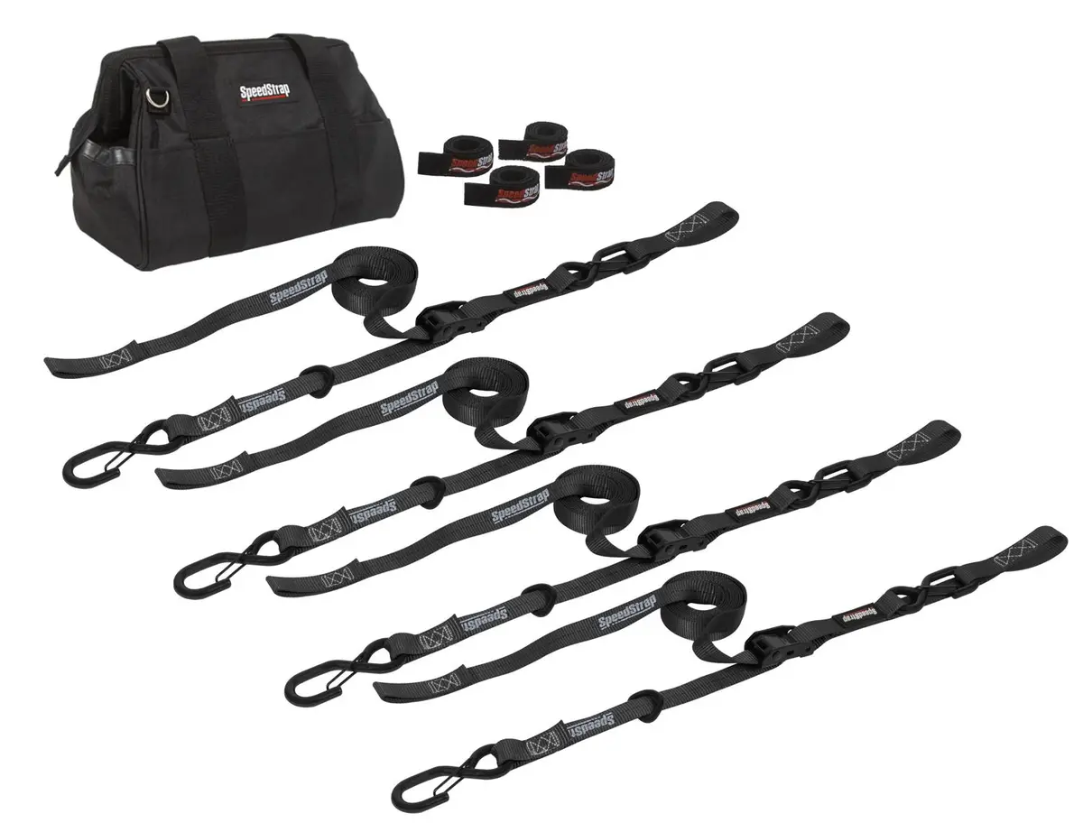 Motorcycle Tie-Down Kit – Black 1