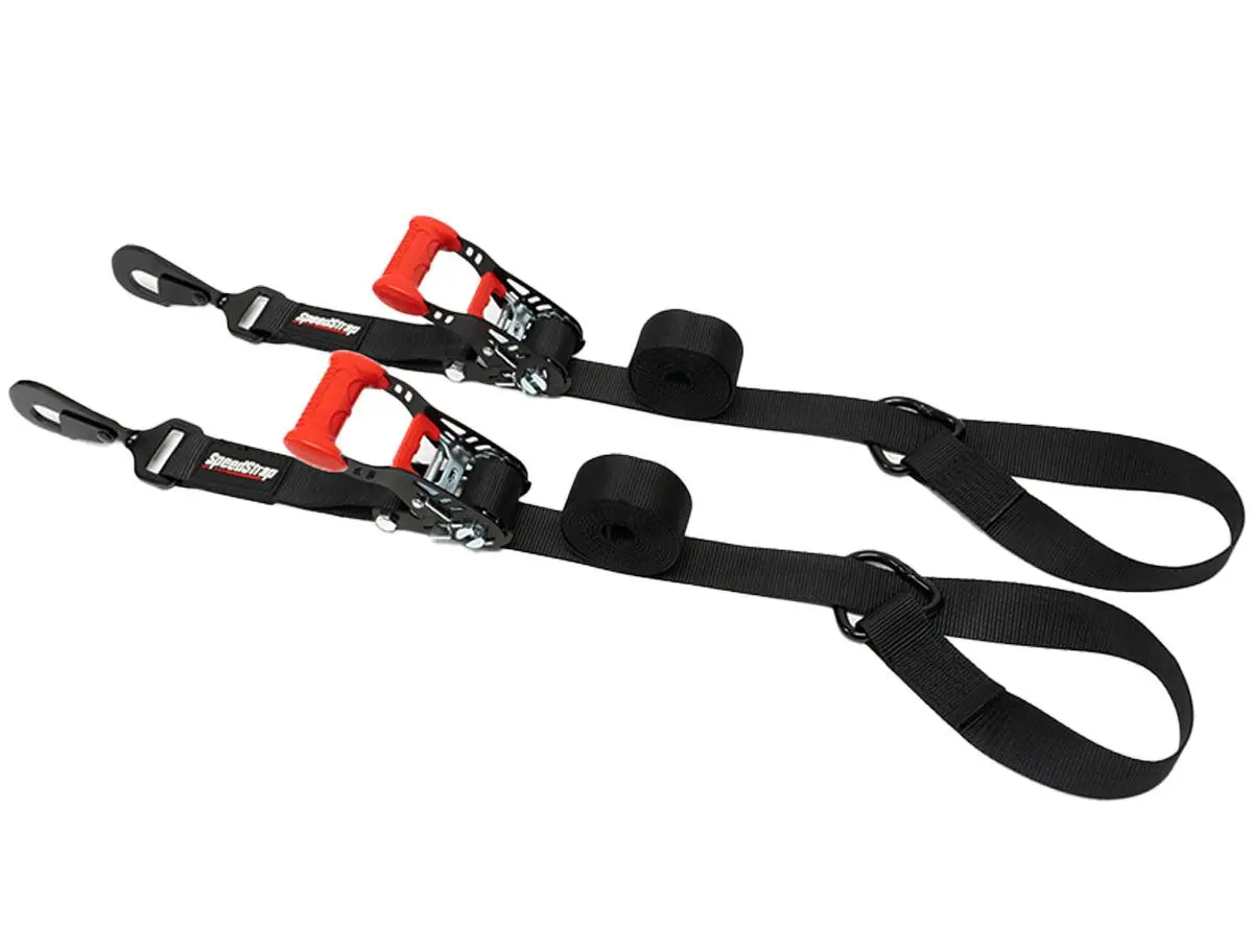 1.5" Utv Wheel Lasso Tie-Down (2 Pack) - Black 1