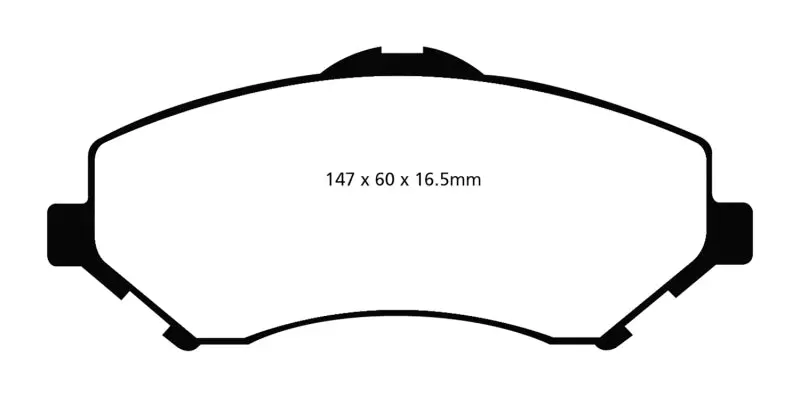 Ebc 08-11 Chrysler Town & Country 3.3 Ultimax2 Front Brake Pads 1