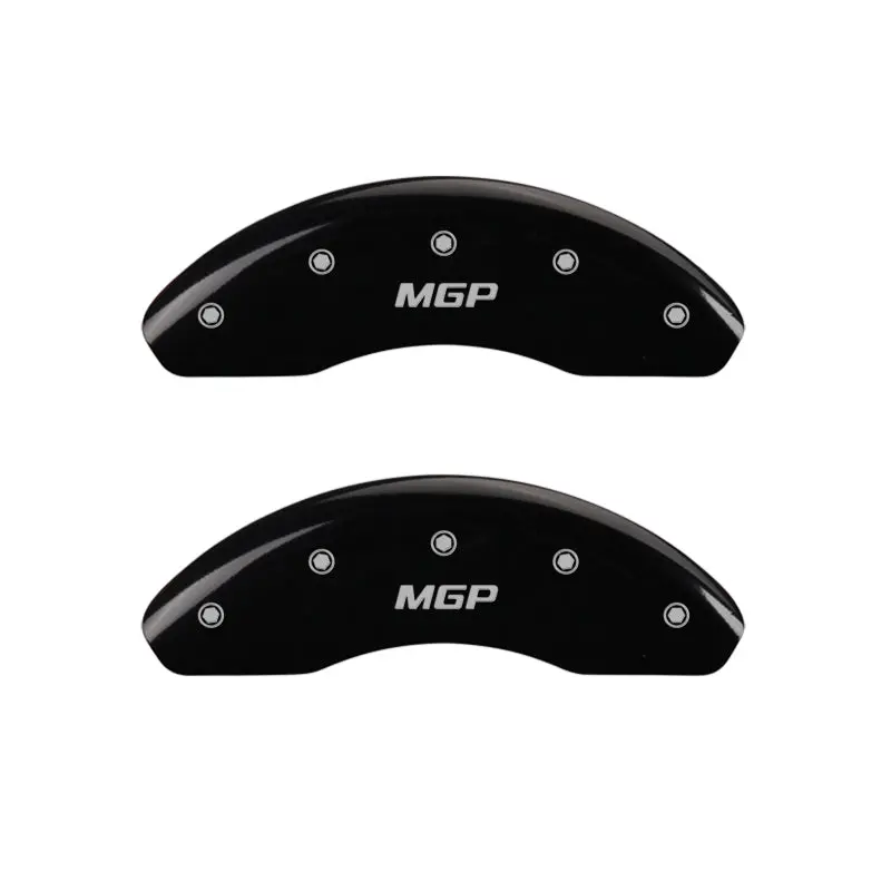 Mgp Engraved Front And Rear Caliper Covers – Matte Black Finish With Silver Accent For Compatible Vehicles 1