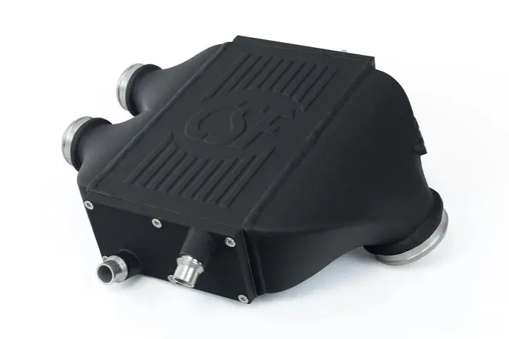 F8x M3 / M4 / M2 Comp Top Mount Charge-Air-Cooler - Crinkle Black Finish 1
