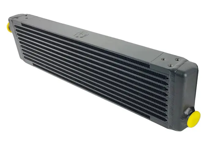 Universal Single-Pass Oil Cooler / Iroc Porsche / M22x1.5 / 24L X 5.75H X 2.16W 1
