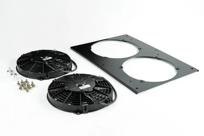 Porsche 944 / 924S All-Aluminum Fan Shroud W/ Dual 9-Inch Spal Fan 1