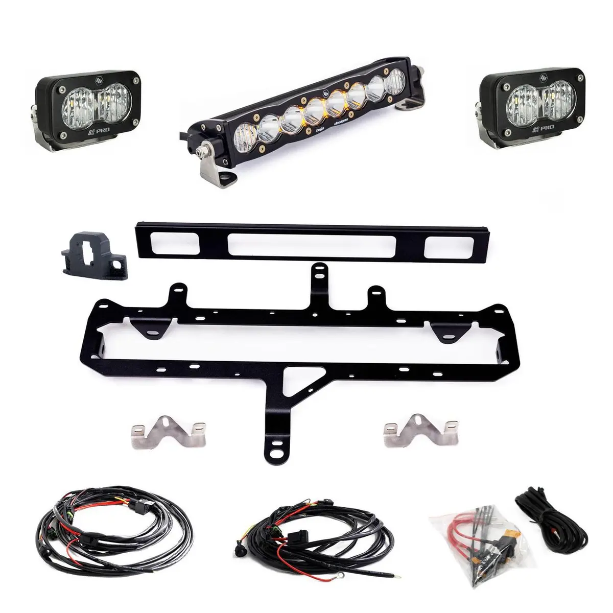 2024+ Tacoma S8 10" Light Bar / S2 Pro Trd Pro Grille Conversion Light Kit 1