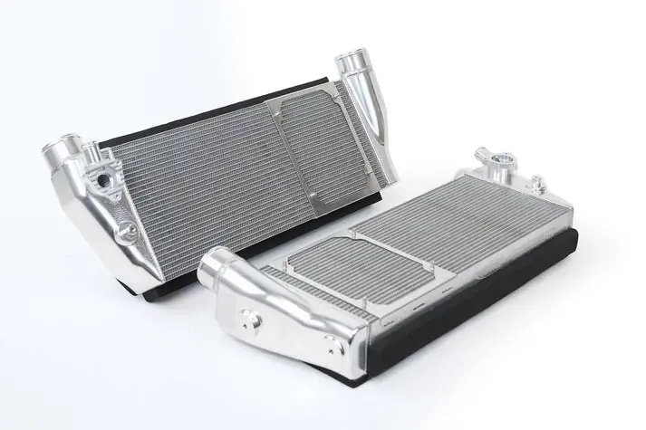 Ferrari 488 / Pista / F8 Twin Intercooler Set - Raw Billet 1