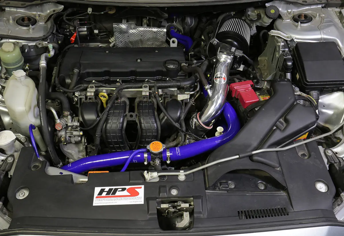 Hps Performance Air Intake Kit With Heat Shield, Blue, 827-162Bl 2