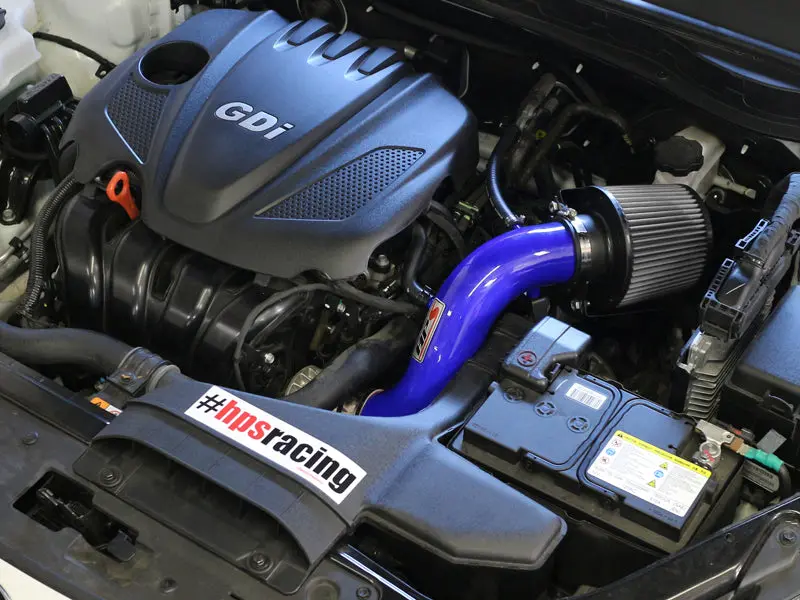 Hps Performance Air Intake Kit With Heat Shield, Blue, 827-267Bl 2