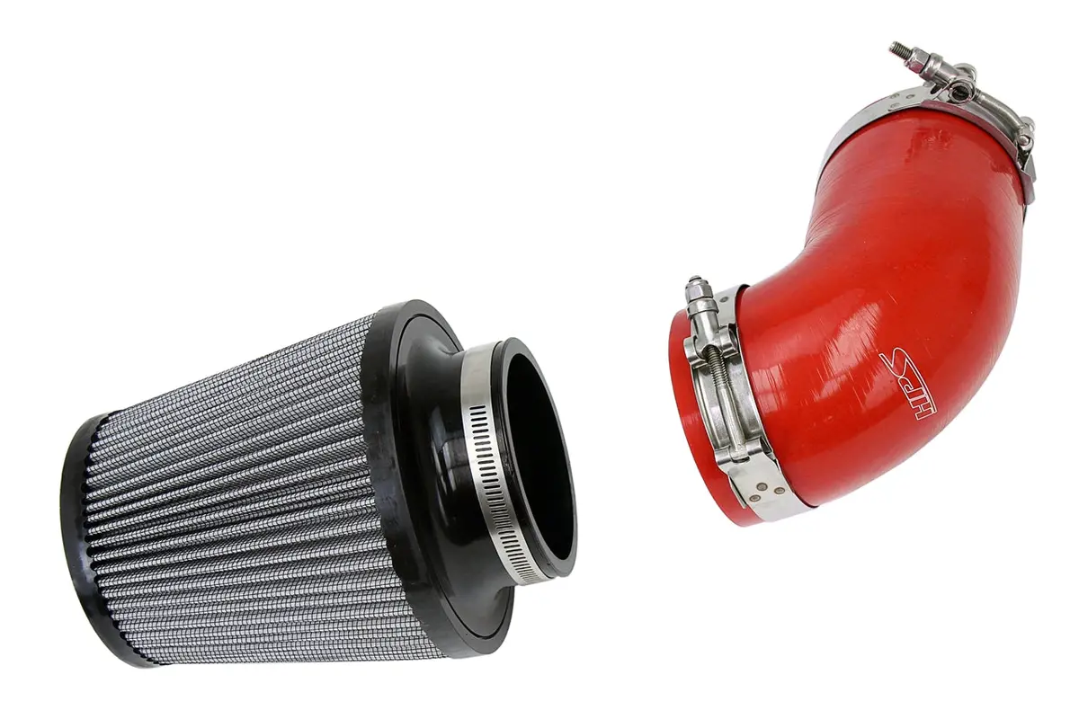 Hps Performance Silicone Air Intake Kit, Red, 827-276R 1