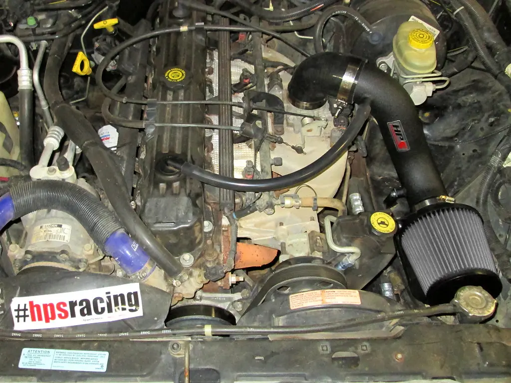 Hps Performance Air Intake Kit With Heat Shield, Black, 827-301Wb 2