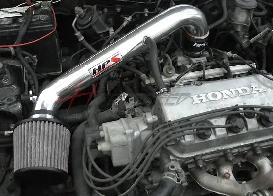 Hps Performance Air Intake Kit With Heat Shield, Red, 827-408R 2