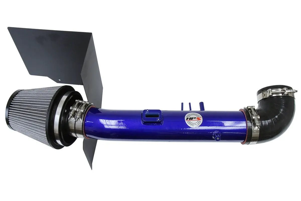 Hps Performance Air Intake Kit With Heat Shield, Blue, 827-523Bl 1
