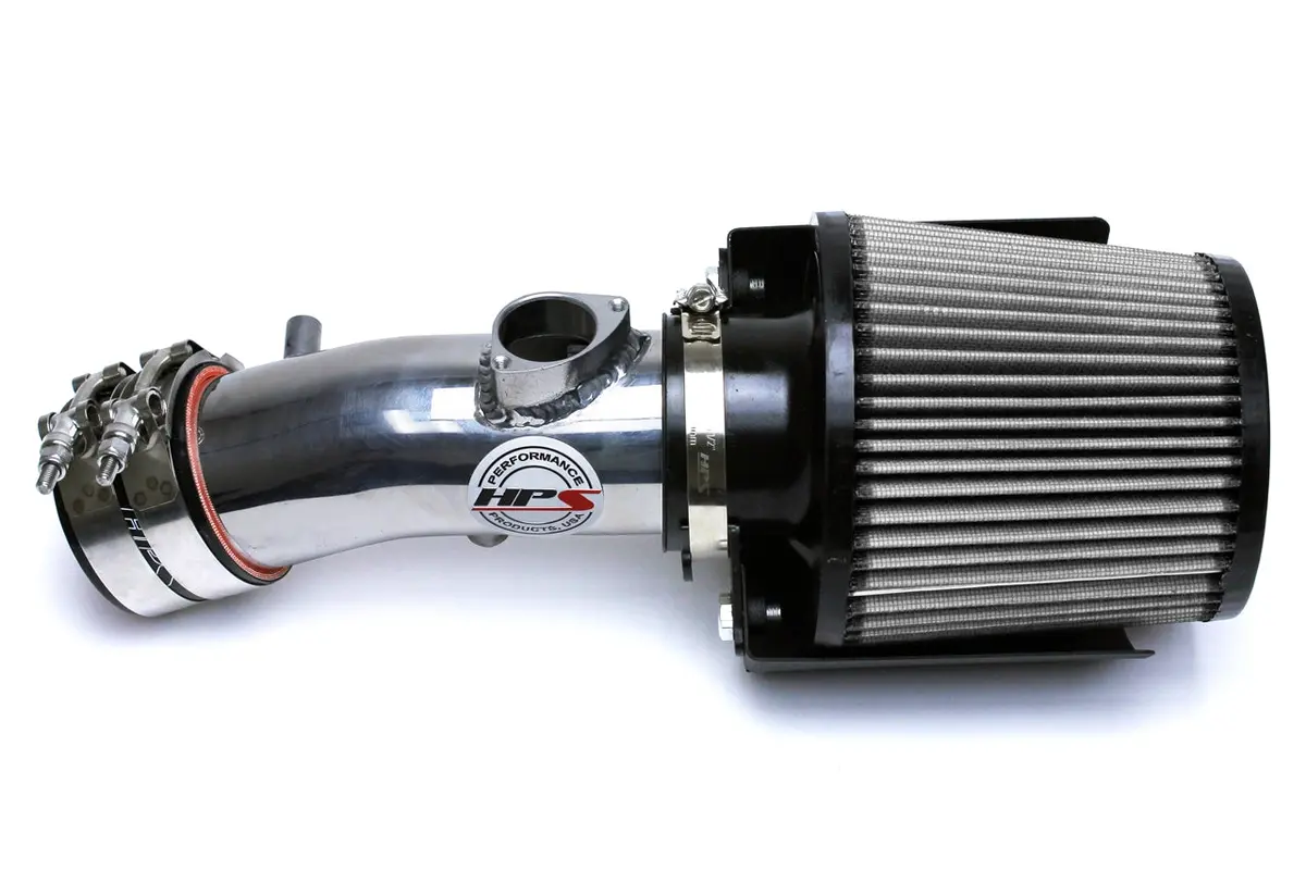Hps Performance Air Intake Kit With Heat Shield, Polished, 827-531P 1